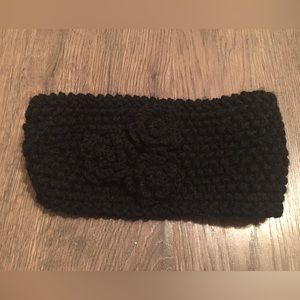 Women’s Tickled Pink Black Knit Headband OS